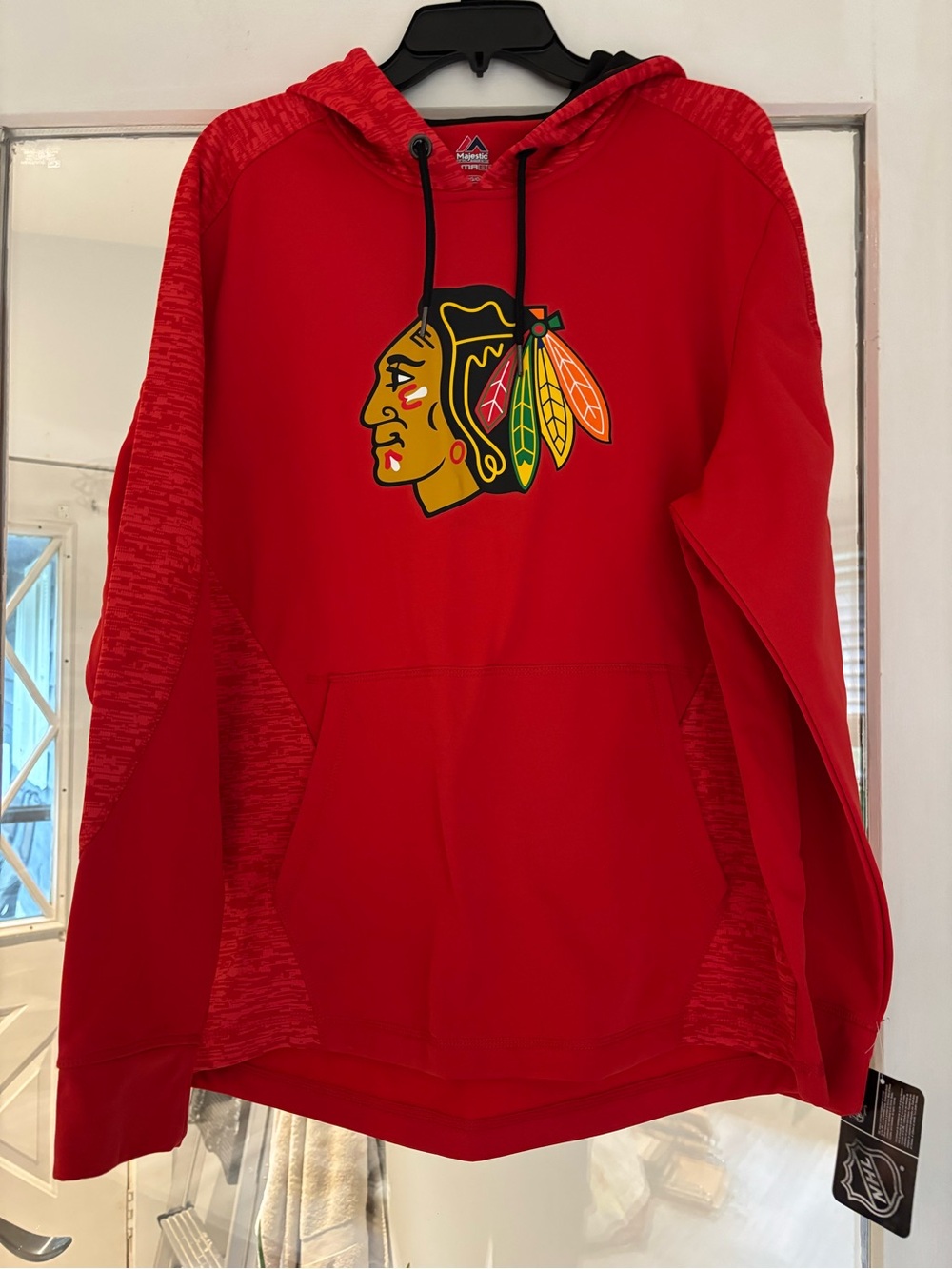 Majestic Red Chicago Blackhawks Hoodie